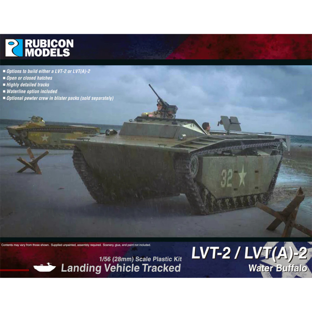 Rubicon Models LVT-2 LVT(A)-2 Water Buffalo – pudełko zestawu 1/56 28mm Bolt Action