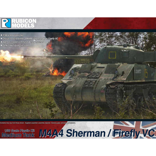 Rubicon Models M4A4 Sherman / Firefly VC – pudełko zestawu 1/56 skala 28mm Bolt Action