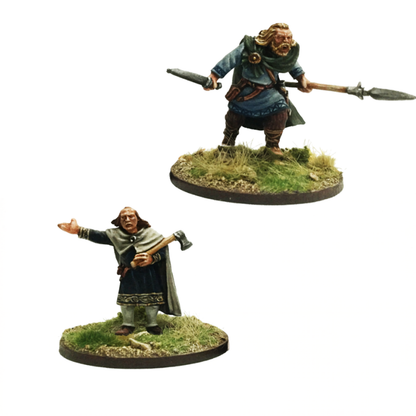 SHVA06 Gunnar & Njall – 2 metalowe figurki Viking Warlords do SAGA Age of Vikings 28mm Gripping Beast
