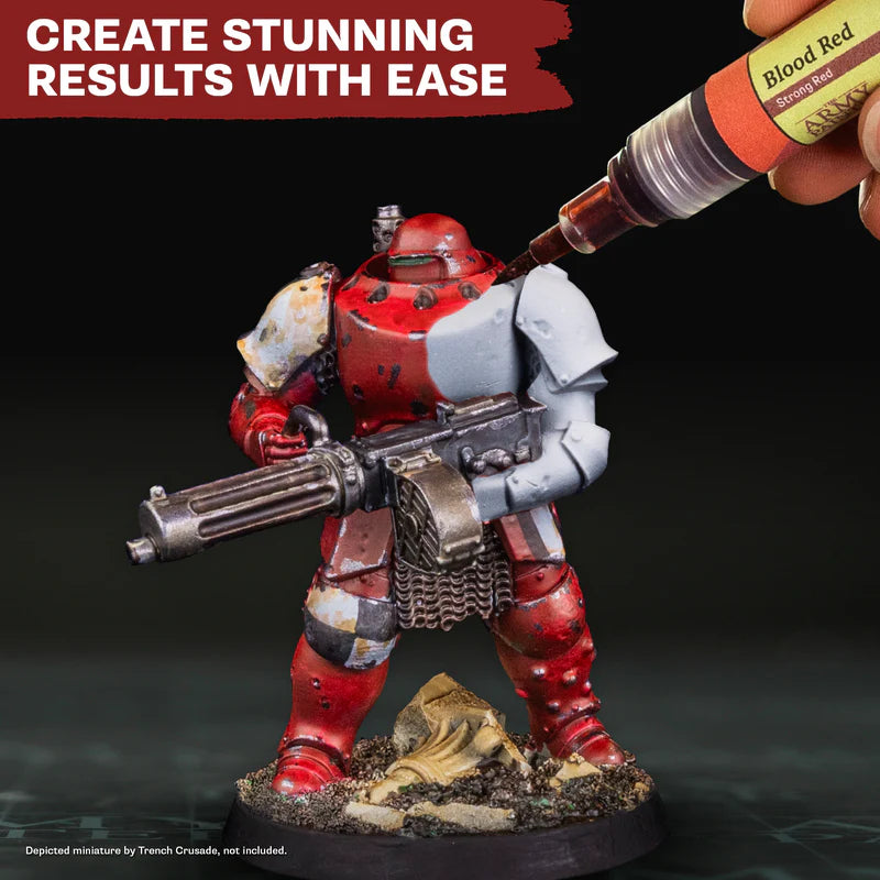 Introductory Set - malowanie figurki Space Marine markerem Blood Red, efekt Speedpaint w jednej warstwie
