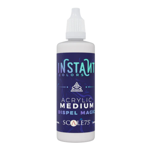 Instant Colors Acrylic Medium Dispel Magic 60ml SPC-007 - butelka medium akrylowego Scale75, widok z przodu
