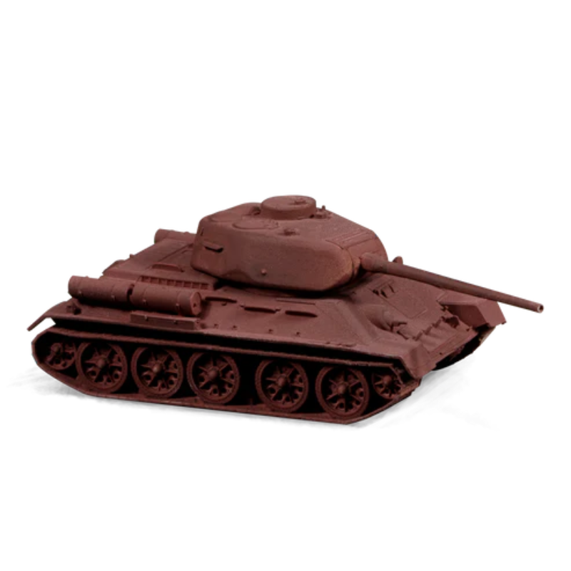 Surface Primer Hull Red Scale75 - model czołgu T-34 pokryty podkładem czerwono-brązowym, efekt jednolitego krycia
