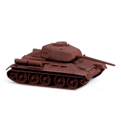 Surface Primer Hull Red Scale75 - model czołgu T-34 pokryty podkładem czerwono-brązowym, efekt jednolitego krycia
