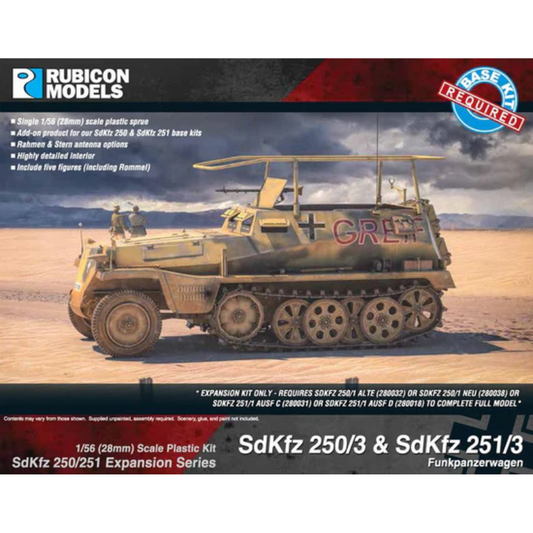 SdKfz 250/3 251/3 Expansion Set Rubicon Models – okładka pudełka z pojazdem Greif Rommla, 280039