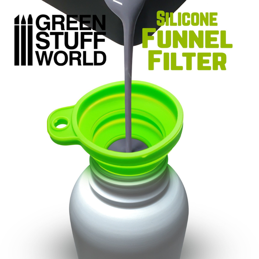 Silicone Funnel Filter - Green Stuff World - przelewanie żywicy do butelki