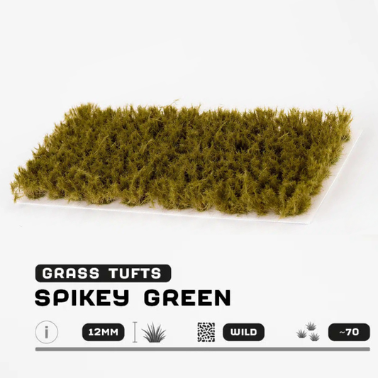 Spikey Green Gamers Grass - tufty 12mm arkusz Wild 70 sztuk - Gamers Grass