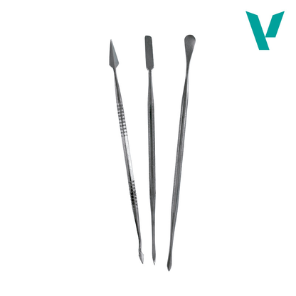 Stainless Steel Carvers x3 - zestaw 3 obustronnych narzędzi ze stali nierdzewnej | Vallejo
