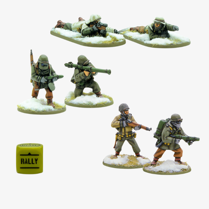 US Army Winter Weapons Team - Bolt Action 28mm - zespoły broni wsparcia w zimowych mundurach Ardeny - Warlord Games