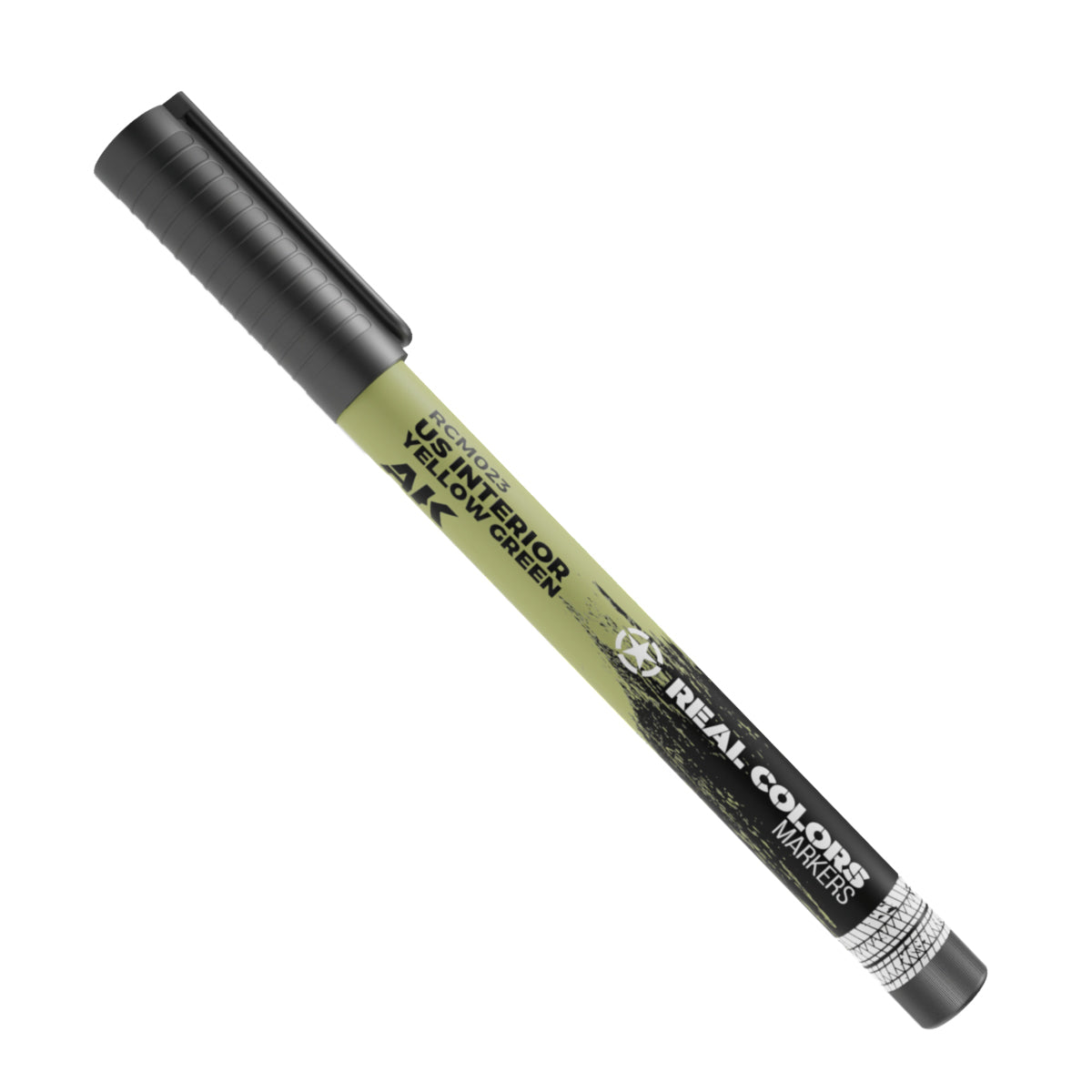US Interior Yellow Green RCM023 AK Interactive Real Colors Marker - jasna żółtozielona barwa wnętrz pojazdów US Army marker akrylowy - AK Interactive
