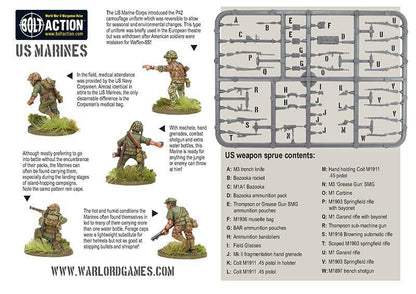 Zawartość wypraski piechoty - 7 Marines z wyposażeniem