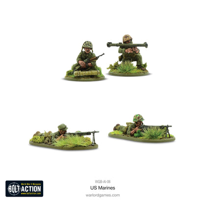 4 Marines Support Teams - Bazooka + 2x LMG leżące