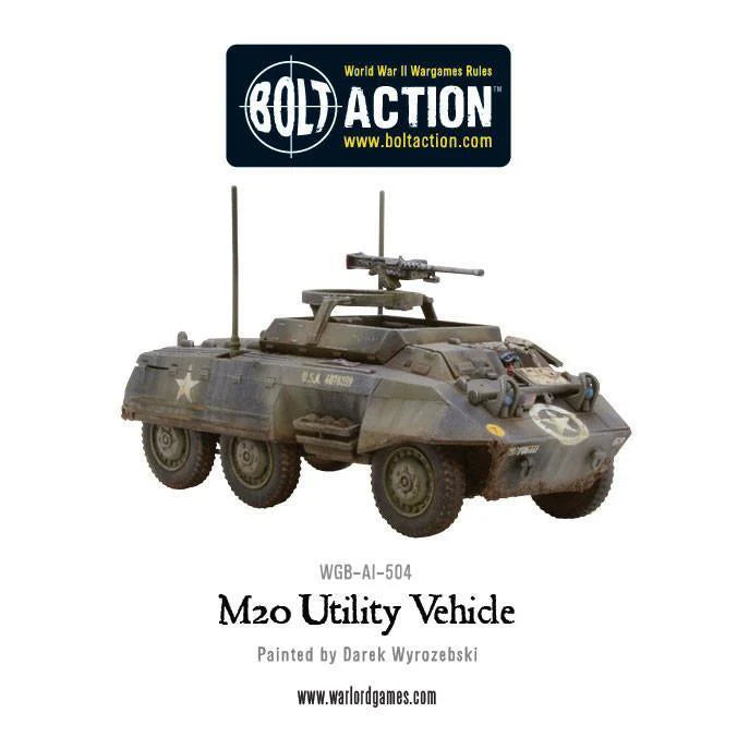 M20 Utility Vehicle z otwartą kabiną bojową i 2 antenami