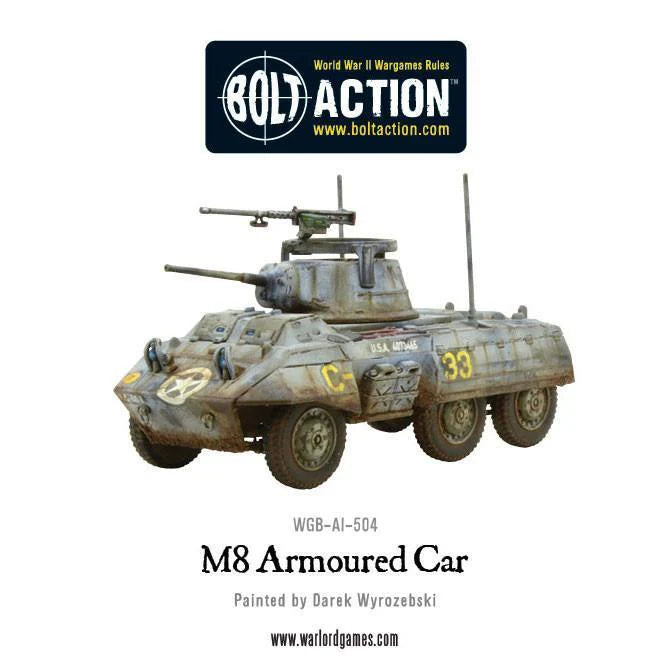  M8 Armoured Car z wieżą pancerną i działem 37mm