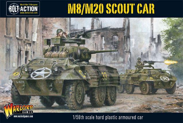 Pudełko M8/M20 Scout Car z grafiką akcji