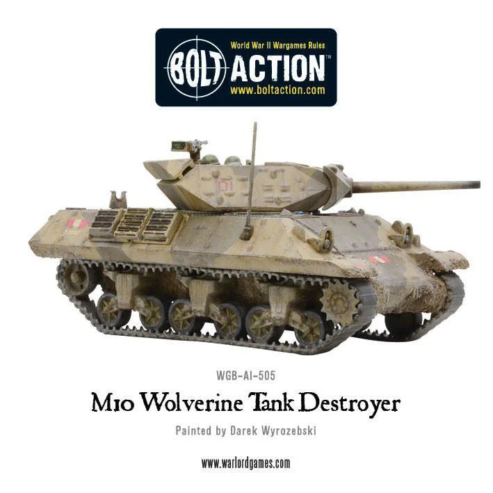 M10 Wolverine US Army kamuflaż zimowy widok z boku