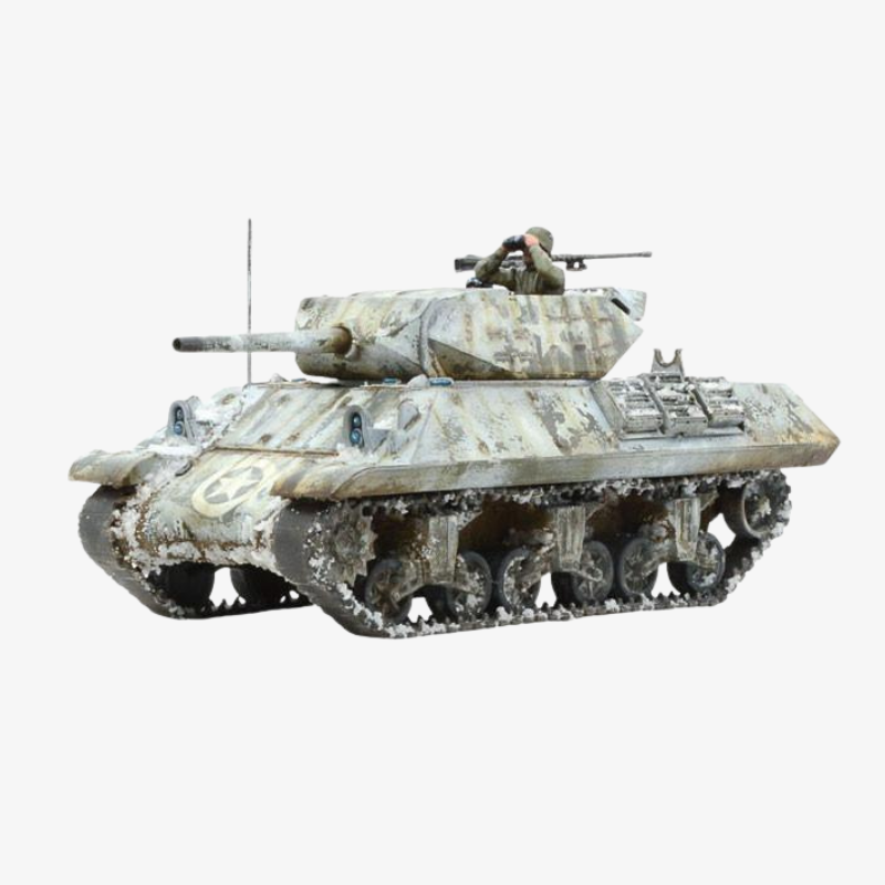 M10 Wolverine US Army kamuflaż zimowy z załogantem