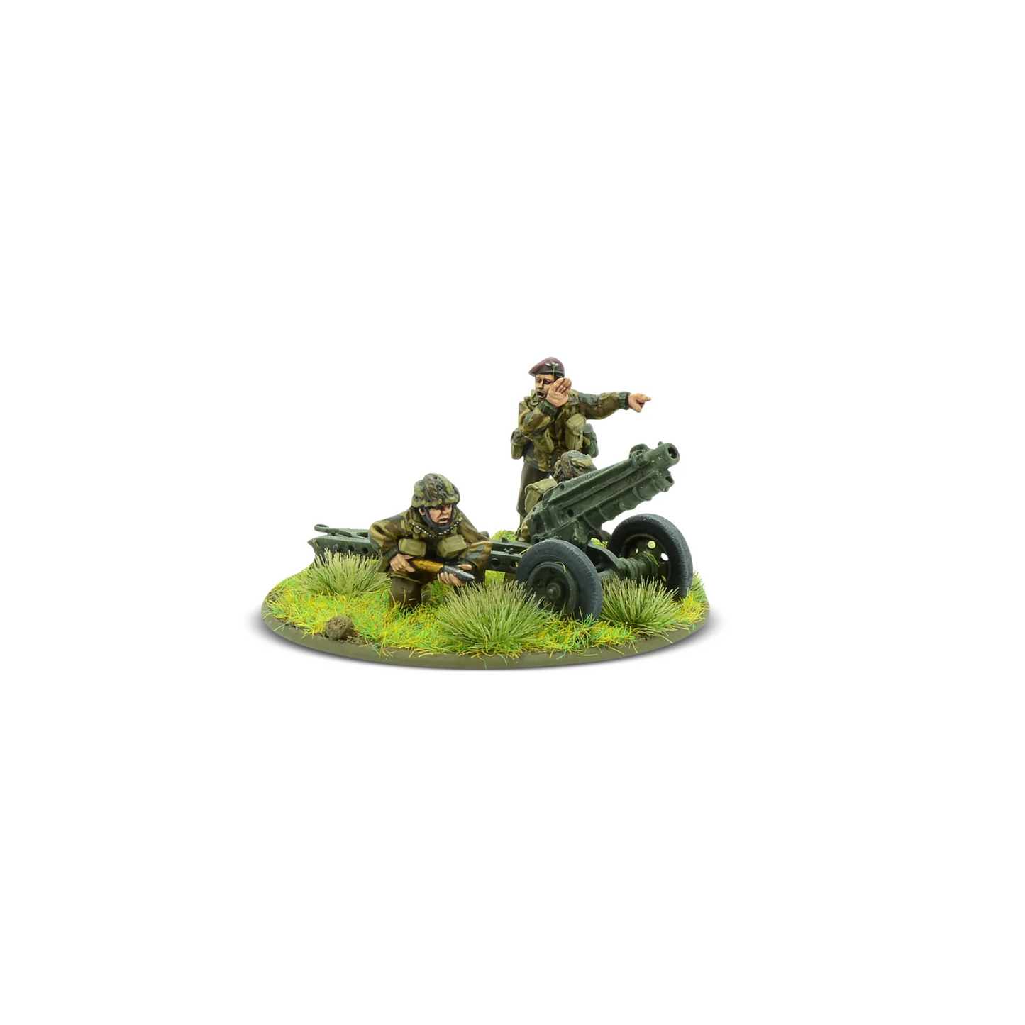 British Airborne 75mm Pack Howitzer – załoga przy dziale – Bolt Action 28mm – Warlord Games