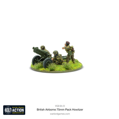 British Airborne 75mm Pack Howitzer – widok z tyłu – Bolt Action 28mm – Warlord Games