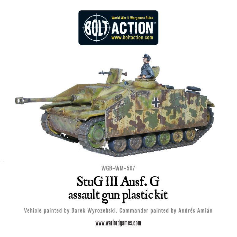 StuG III Ausf G z dowódcą i kamuflaż Ambush