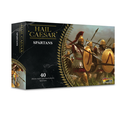 Spartans pudełko Hail Caesar Warlord Games WGH-GR-01 – 40 figurek spartańskich hoplitów 28mm
