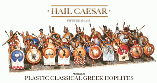 Classical Greek Phalanx Hail Caesar Warlord Games – 40 hoplitów oddział z tarczami, plastik 28mm
