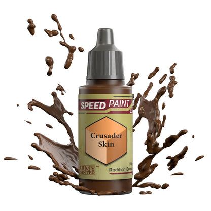 Crusader Skin 18ml Speedpaint 2.0 z rozbryzgiem farby - farba one-coat do szybkiego malowania figurek - The Army Painter

