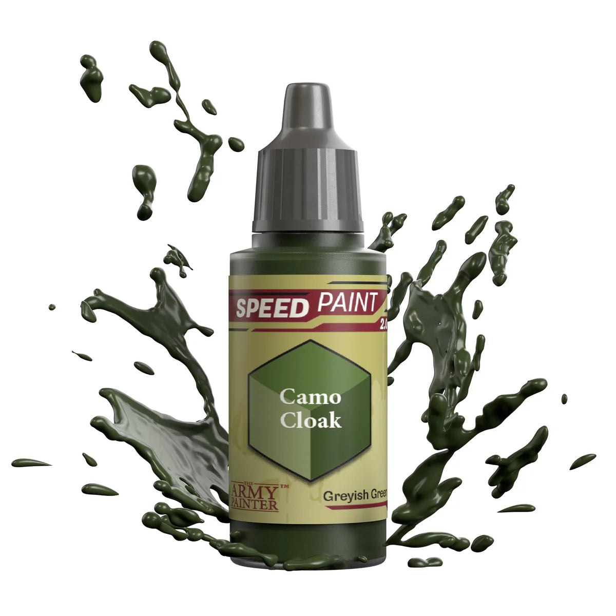 Camo Cloak 18ml Speedpaint 2.0 z rozbryzgiem farby - farba one-coat do szybkiego malowania figurek - The Army Painter
