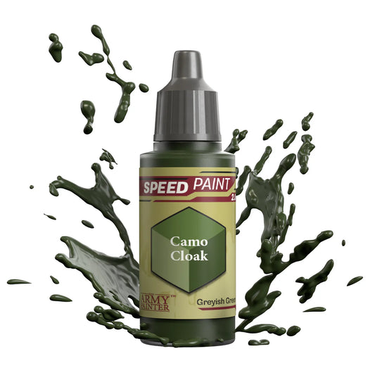 Camo Cloak 18ml Speedpaint 2.0 z rozbryzgiem farby - farba one-coat do szybkiego malowania figurek - The Army Painter
