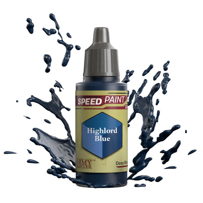 Highlord Blue 18ml Speedpaint 2.0 z rozbryzgiem farby - farba one-coat do szybkiego malowania figurek - The Army Painter
