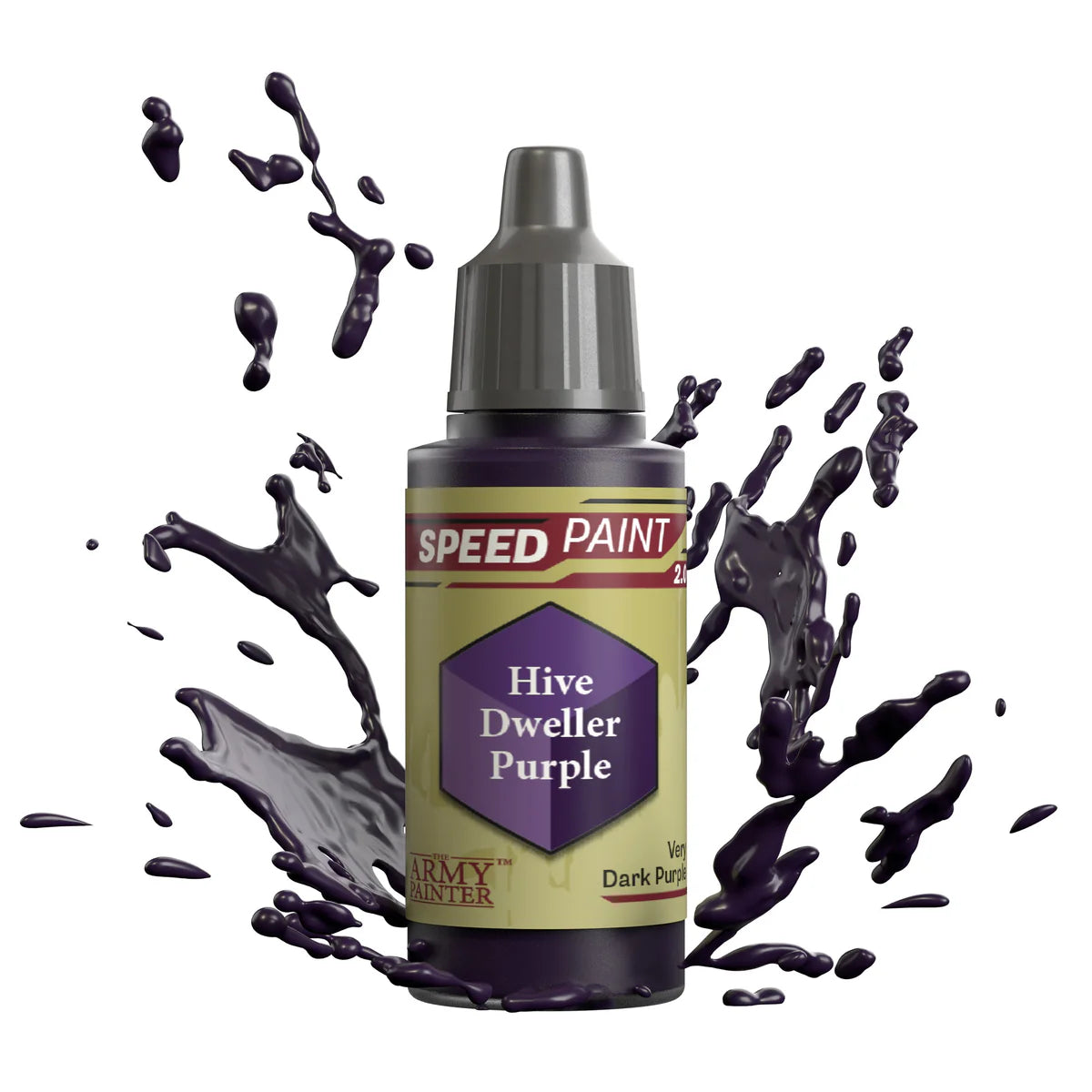 Hive Dweller Purple 18ml Speedpaint 2.0 z rozbryzgiem farby - farba one-coat do szybkiego malowania figurek - The Army Painter
