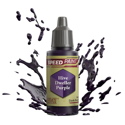 Hive Dweller Purple 18ml Speedpaint 2.0 z rozbryzgiem farby - farba one-coat do szybkiego malowania figurek - The Army Painter
