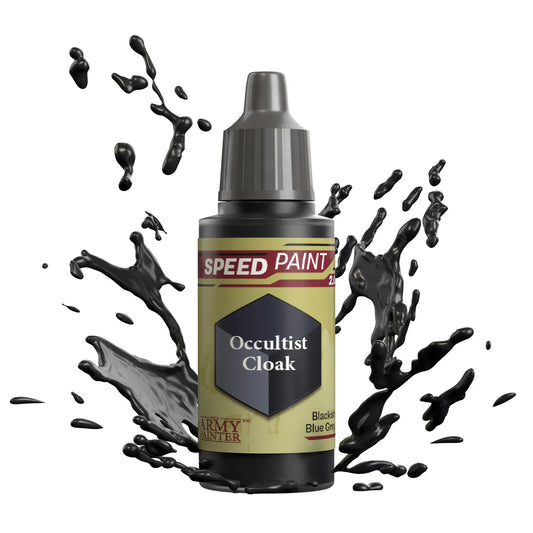Occultist Cloak 18ml Speedpaint 2.0 z rozbryzgiem farby - farba one-coat do szybkiego malowania figurek - The Army Painter
