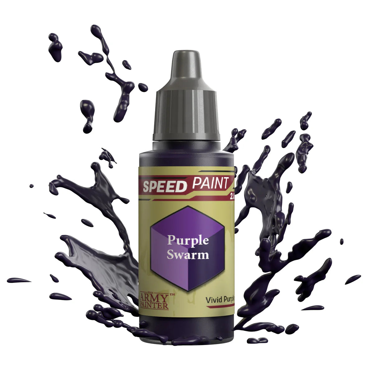 Purple Swarm 18ml Speedpaint 2.0 z rozbryzgiem farby - farba one-coat do szybkiego malowania figurek - The Army Painter
