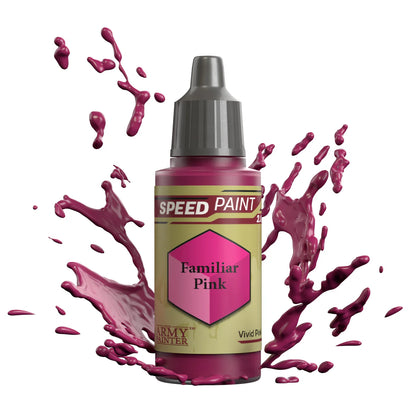 Familiar Pink 18ml Speedpaint 2.0 z rozbryzgiem farby - farba one-coat do szybkiego malowania figurek - The Army Painter

