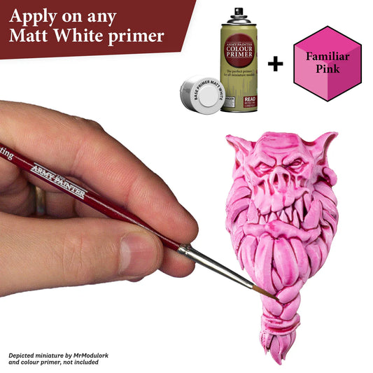 Speedpaint 2.0 - efekt one-coat z automatycznym cieniowaniem i podświetleniem - Familiar Pink na figurce sowy
