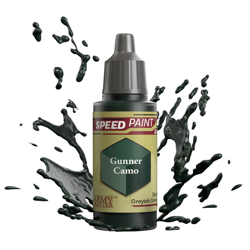 Gunner Camo 18ml Speedpaint 2.0 z rozbryzgiem farby - farba one-coat do szybkiego malowania figurek - The Army Painter
