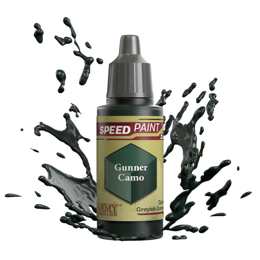 Gunner Camo 18ml Speedpaint 2.0 z rozbryzgiem farby - farba one-coat do szybkiego malowania figurek - The Army Painter
