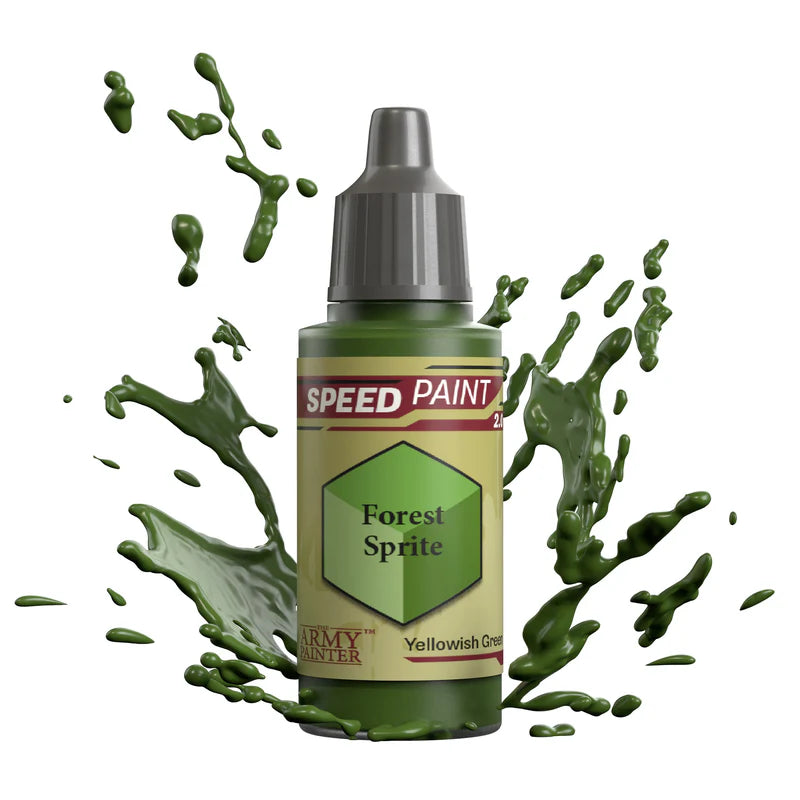 Forest Sprite 18ml Speedpaint 2.0 z rozbryzgiem farby - farba one-coat do szybkiego malowania figurek - The Army Painter
