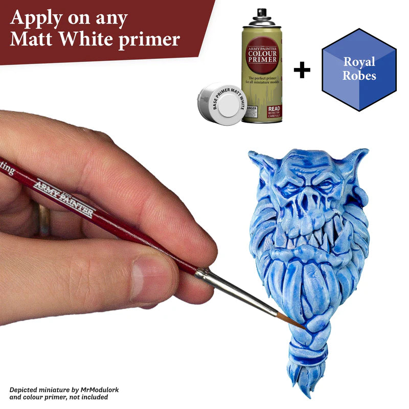 Speedpaint 2.0 - efekt one-coat z automatycznym cieniowaniem i podświetleniem - Royal Robes na figurce sowy
