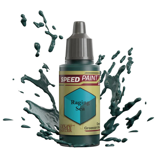 Raging Sea 18ml Speedpaint 2.0 z rozbryzgiem farby - farba one-coat do szybkiego malowania figurek - The Army Painter
