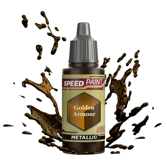 Golden Armour 18ml Speedpaint 2.0 z rozbryzgiem farby - farba one-coat do szybkiego malowania figurek - The Army Painter
