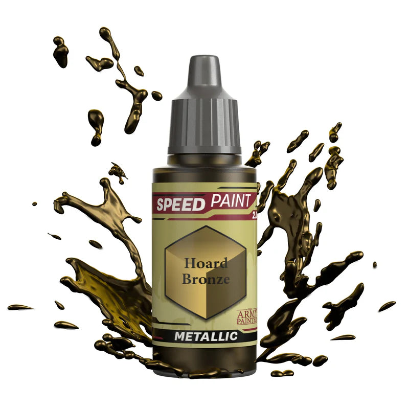 Hoard Bronze 18ml Speedpaint 2.0 z rozbryzgiem - farba one-coat do szybkiego malowania figurek - The Army Painter

