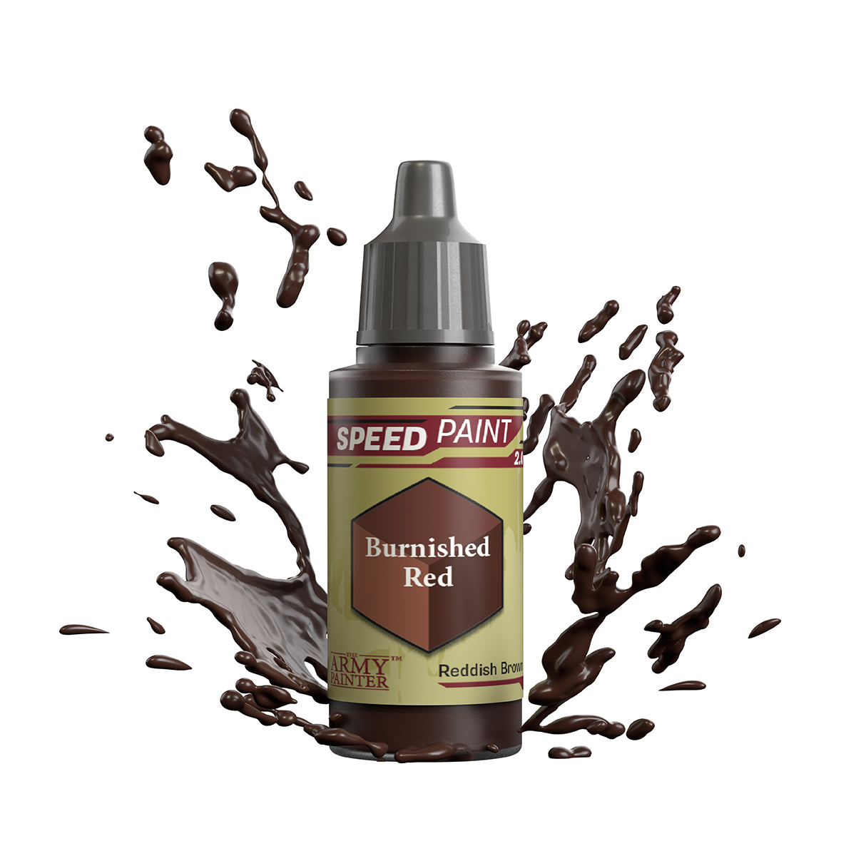 Burnished Red 18ml Speedpaint 2.0 z rozbryzgiem - farba one-coat do szybkiego malowania figurek - The Army Painter
