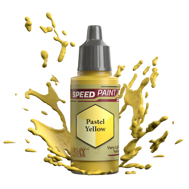 Pastel Yellow 18ml Speedpaint 2.0 z rozbryzgiem - farba one-coat do szybkiego malowania figurek - The Army Painter
