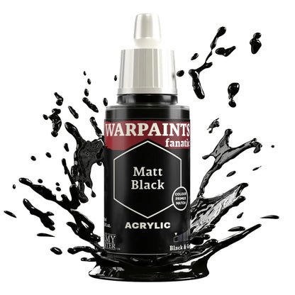 Matt Black 18ml - farba akrylowa do malowania figurek i miniaturek - The Army Painter
