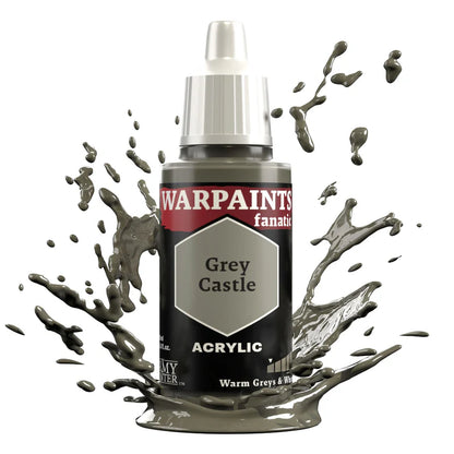 Grey Castle 18ml Warpaints Fanatic z rozbryzgiem farby - farba akrylowa do malowania figurek i miniaturek - The Army Painter
