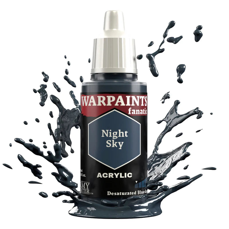 Night Sky 18ml Warpaints Fanatic z rozbryzgiem farby - farba akrylowa do malowania figurek i miniaturek - The Army Painter
