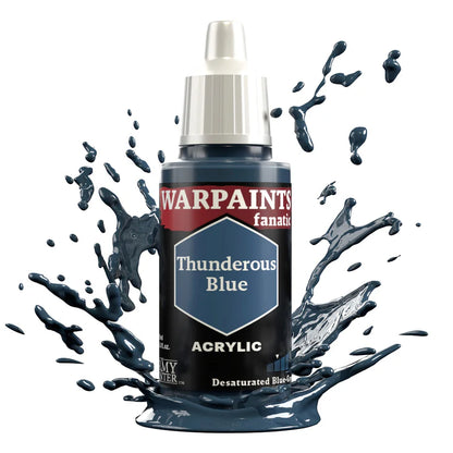 Thunderous Blue 18ml Warpaints Fanatic z rozbryzgiem farby - farba akrylowa do malowania figurek i miniaturek - The Army Painter
