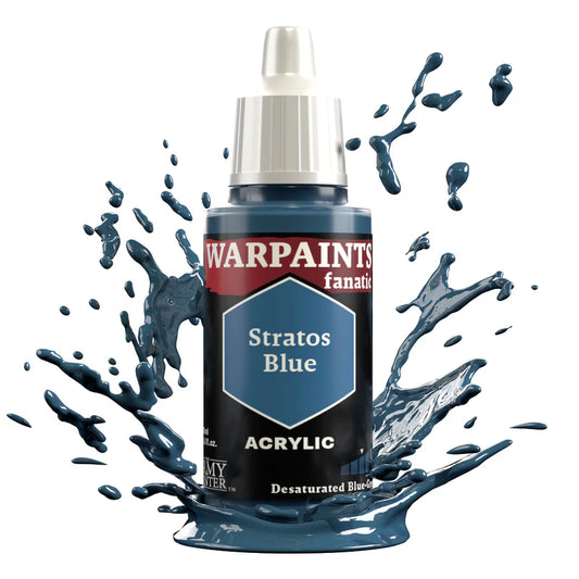 Stratos Blue 18ml Warpaints Fanatic z rozbryzgiem farby - farba akrylowa do malowania figurek i miniaturek - The Army Painter

