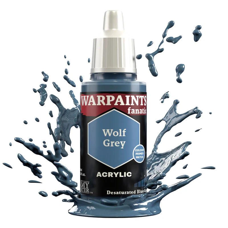 Wolf Grey 18ml Warpaints Fanatic - farba akrylowa do malowania figurek i miniaturek - The Army Painter
